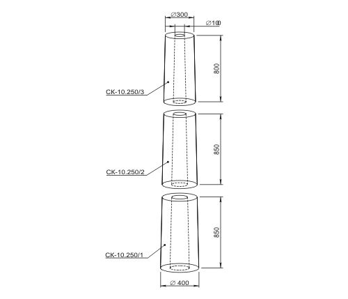 Колонна КЛ-02.400 (сб) - архитектурный бетон Вландо ®